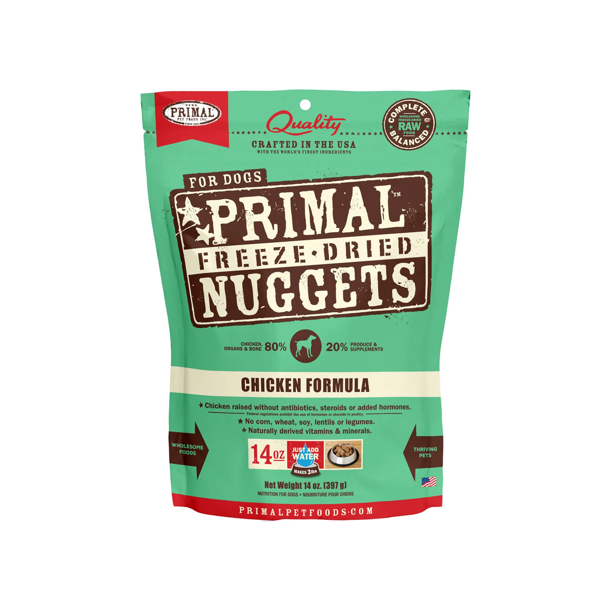 Primal Pet Foods Freeze-Dried Nuggets Dog Food