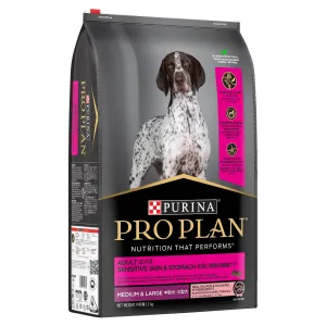 Pro Plan Adult Sensitive Skin & Stomach Medium & Large Breed Dry Dog Food 12kg