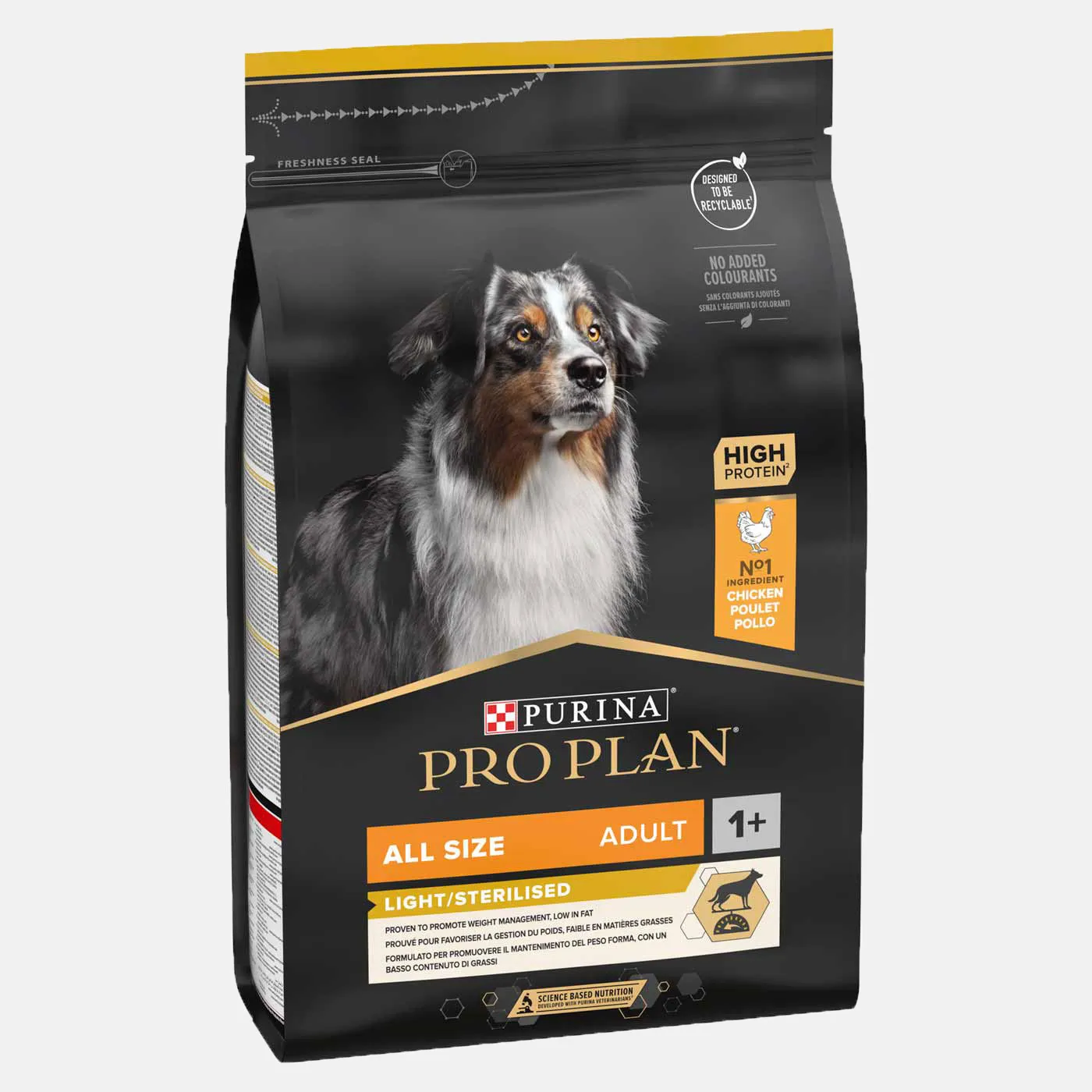 PRO PLAN Light/Sterilised Chicken Dry Dog Food 3kg