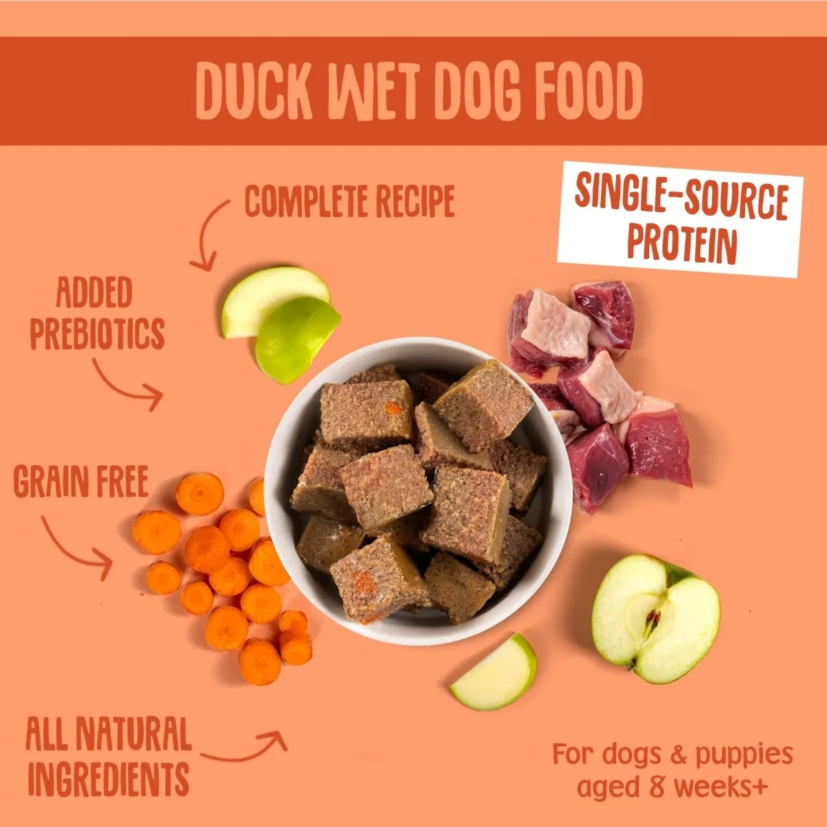 Sensitive Duck Wet Dog Food (150g)