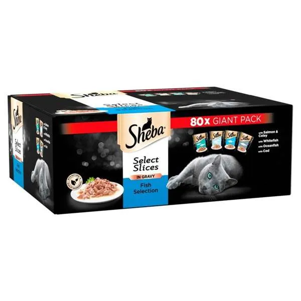 Sheba Select Slices Fish Collection In Gravy 12 x 85g