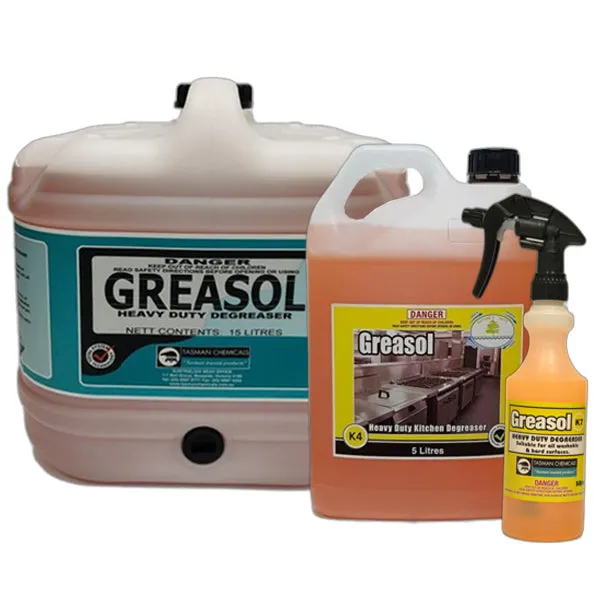 Tasman Chemicals Greasol Heavy Duty Kitchen Degreaser