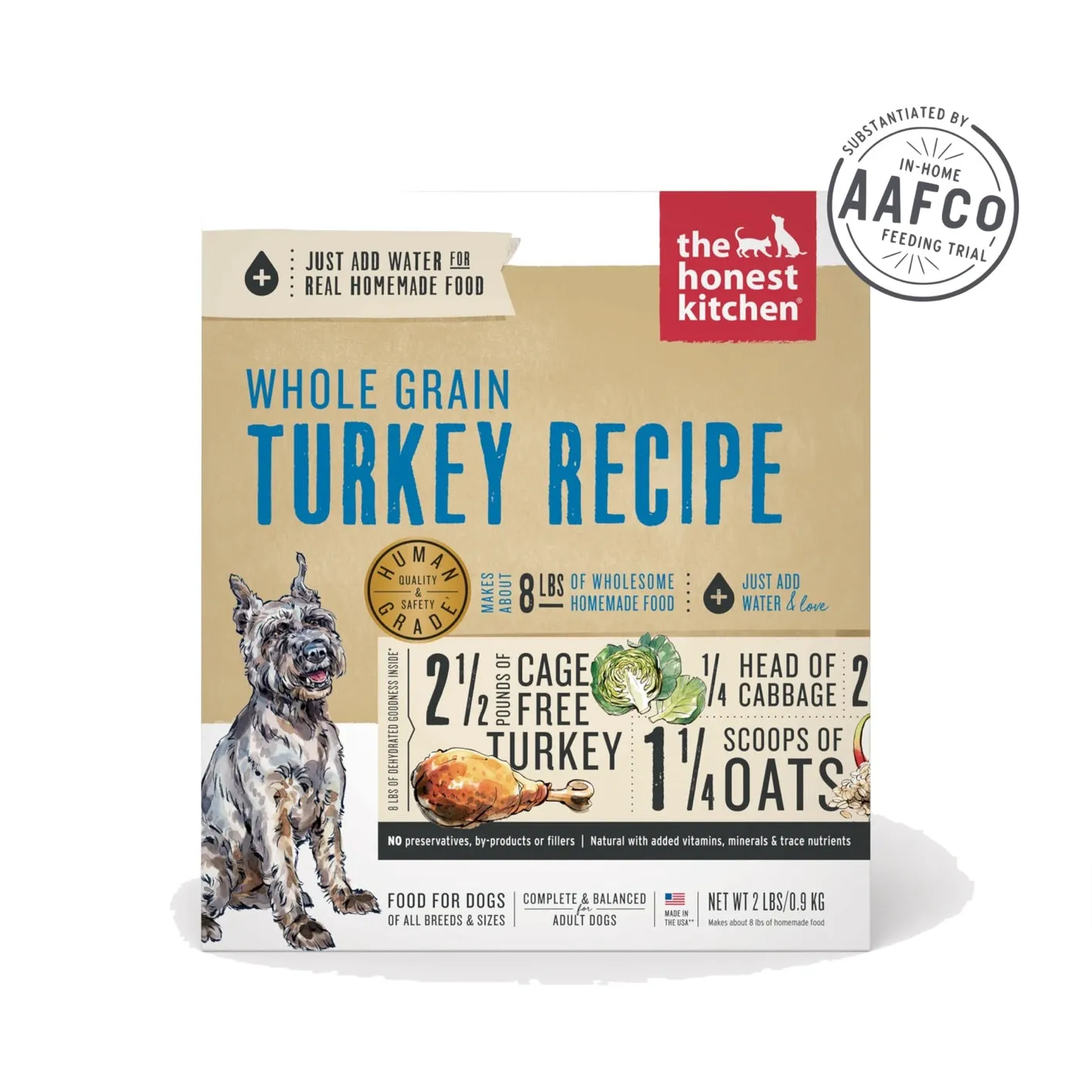 The Honest Kitchen Dehydrated Whole Grain Turkey Recipe (Keen)