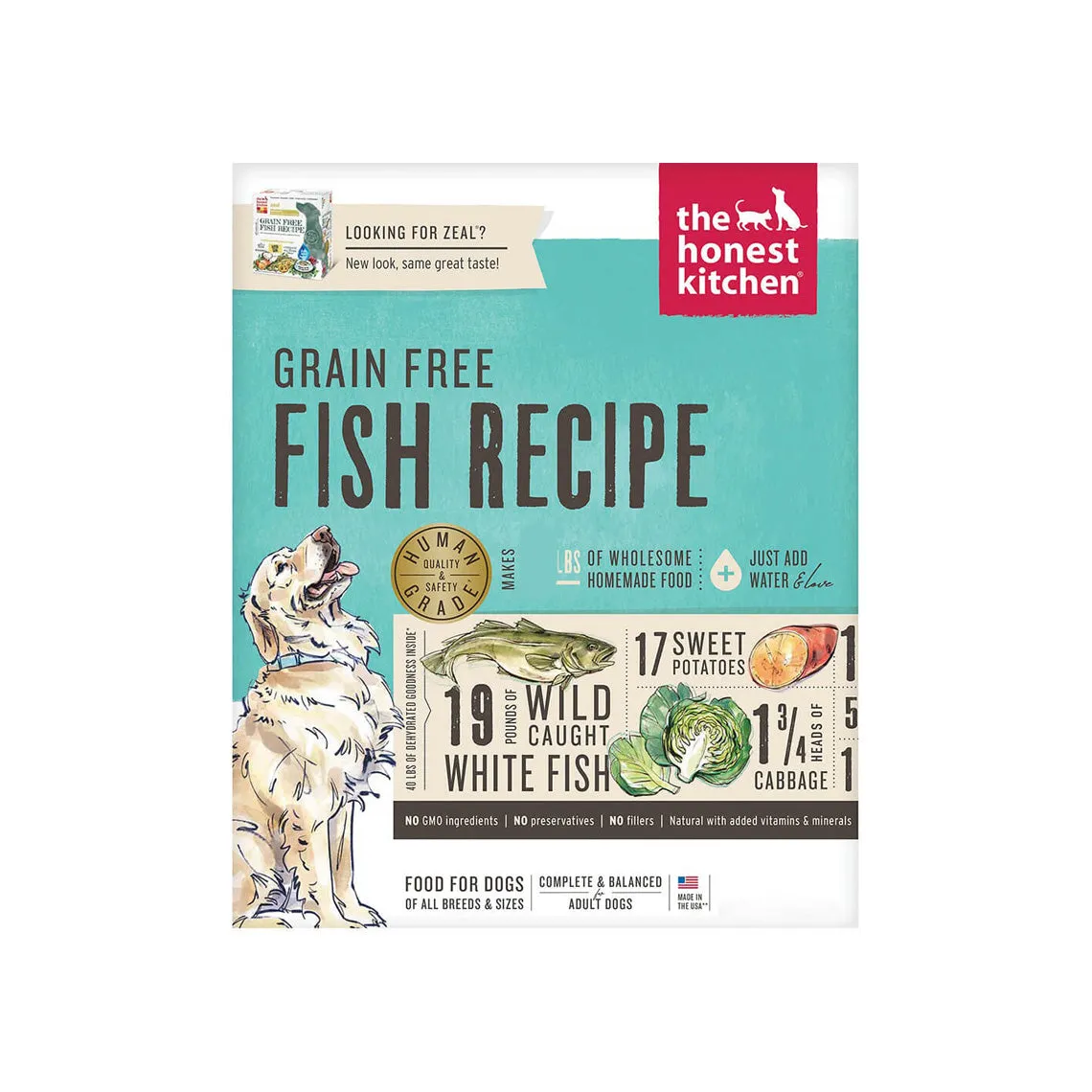 The Honest Kitchen Grain Free Fish Recipe Dehydrated Dog Food