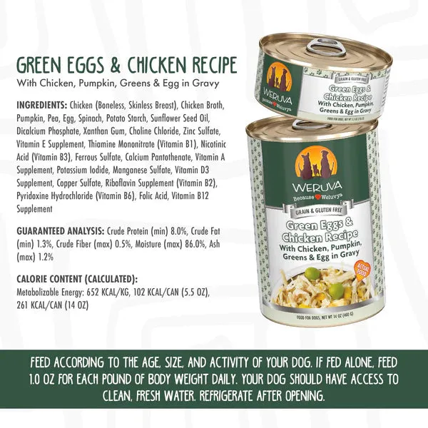 Weruva Green Eggs and Chicken Dog Cans