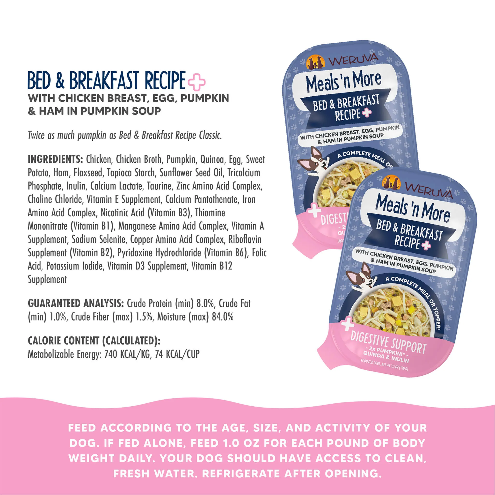 Weruva Meals 'n More Digestion Support Wet Dog Food