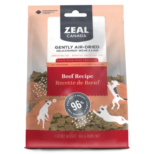 Zeal Canada Gently Air-Dried Beef Recipe for Dogs 454g