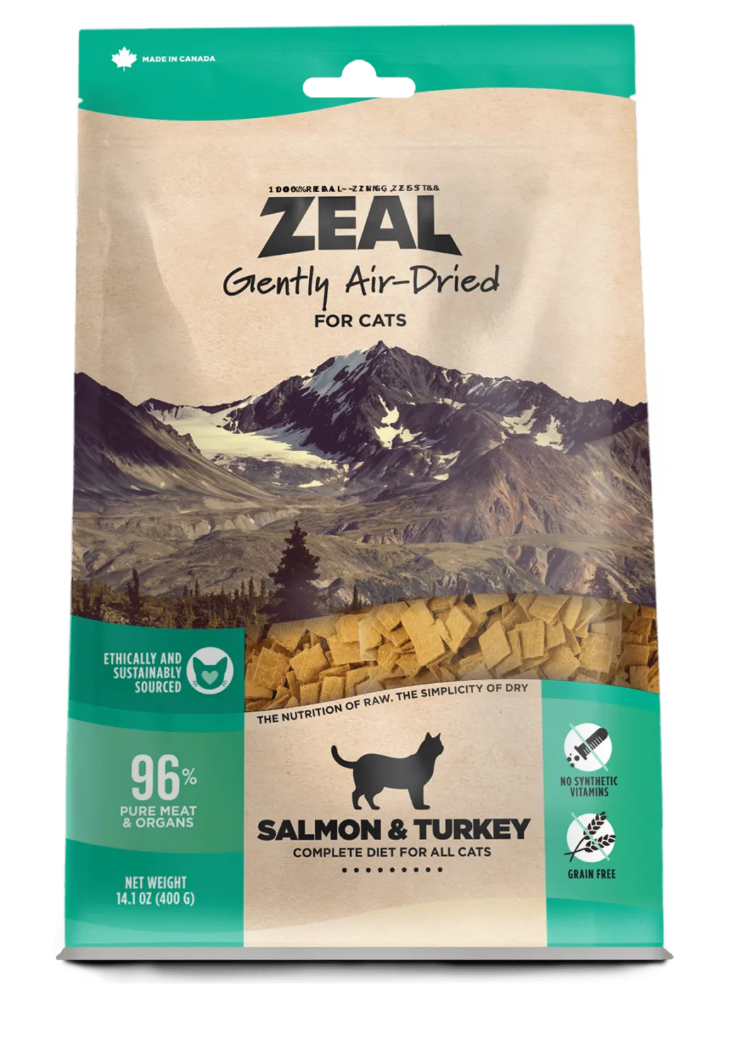 Zeal Cat Air Dried Salmon and Turkey