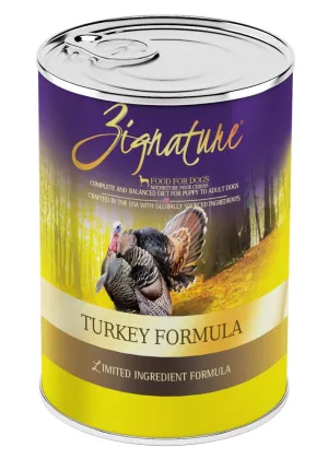 Zignature Grain Free Turkey Dog Food Can 13oz