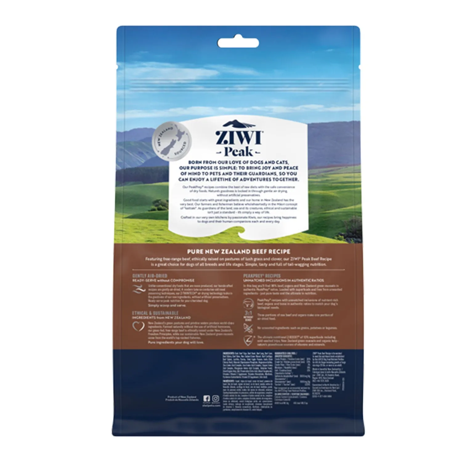 ZIWI Peak Beef Air Dried Dry Dog Food