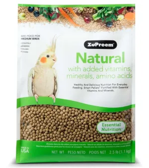 ZuPreem Natural Cockatiels 2.5lb